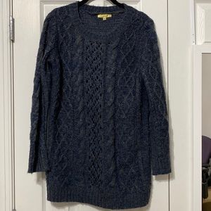 Cecico dark blue tunic sweater size small